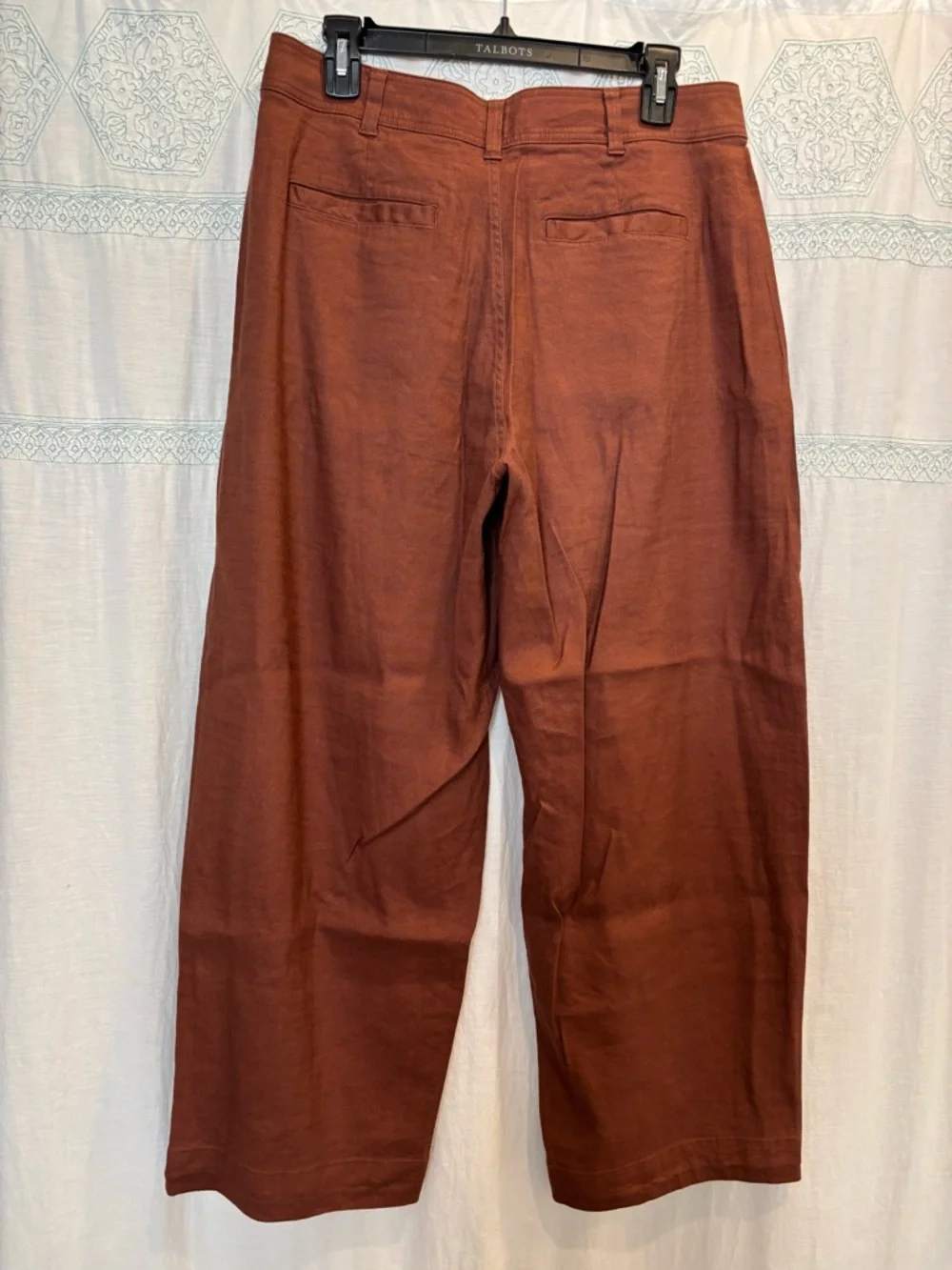 Everlane Women’s Rust Brown Linen Pants - Picture 2 of 5